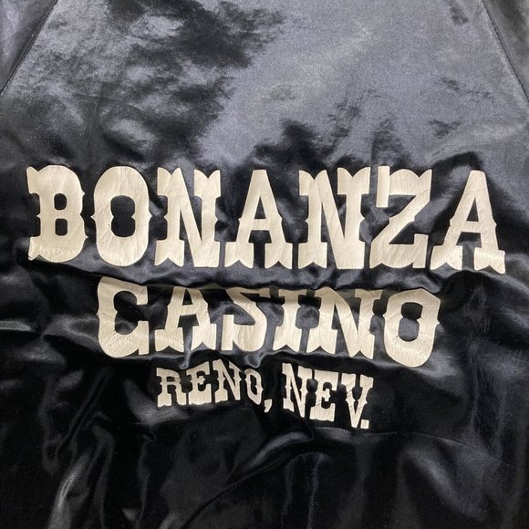 Vintage Hartwell Jackets Made in USA Satin buttoned Bonanza Casino Reno Nevada - Picture 4 of 7